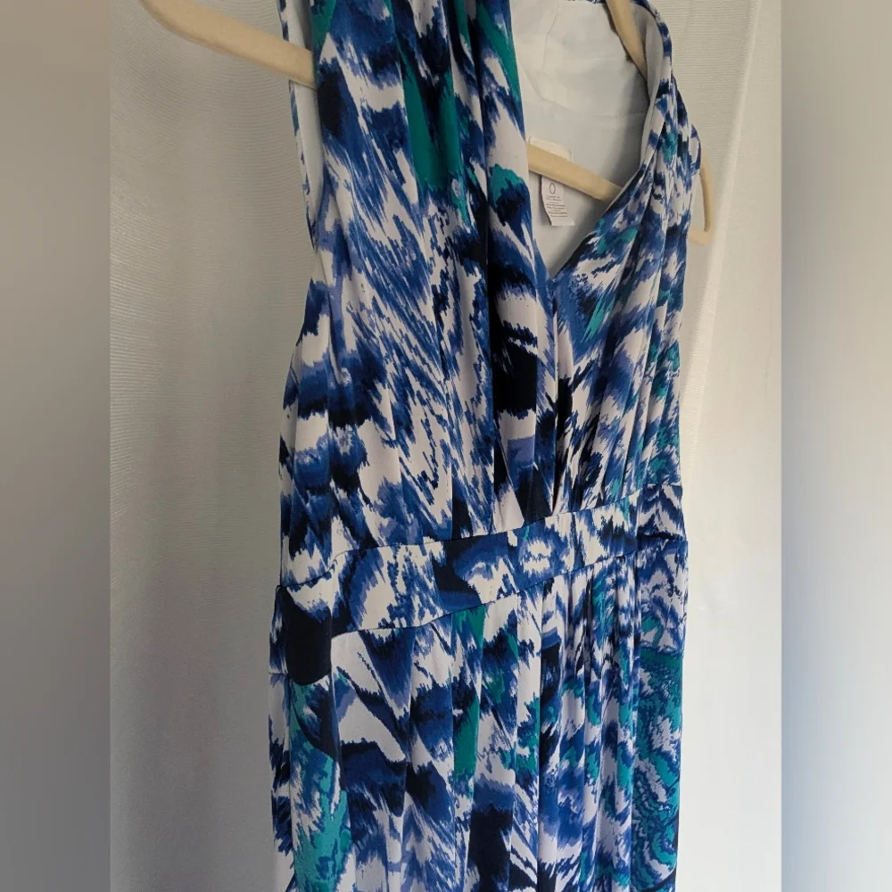 Chico's Blue and White Patterned Dress - Picture 14 of 15